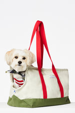 CONSTANTIN DOG CARRIER - GREEN & RED