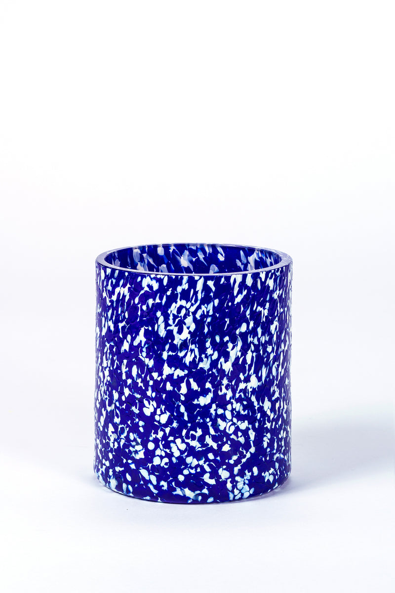 Macchia Ivory & Blue Vase Medium