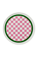 PLATE - PINK CHECK